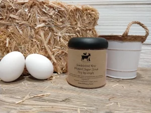 Whipped sugar scrub by N Theory Farm. A whipped soap for a foamy exfoliating wash. spring cleaning. handmade in small batches, restorative.