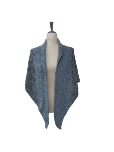 Grey-blue shawl
