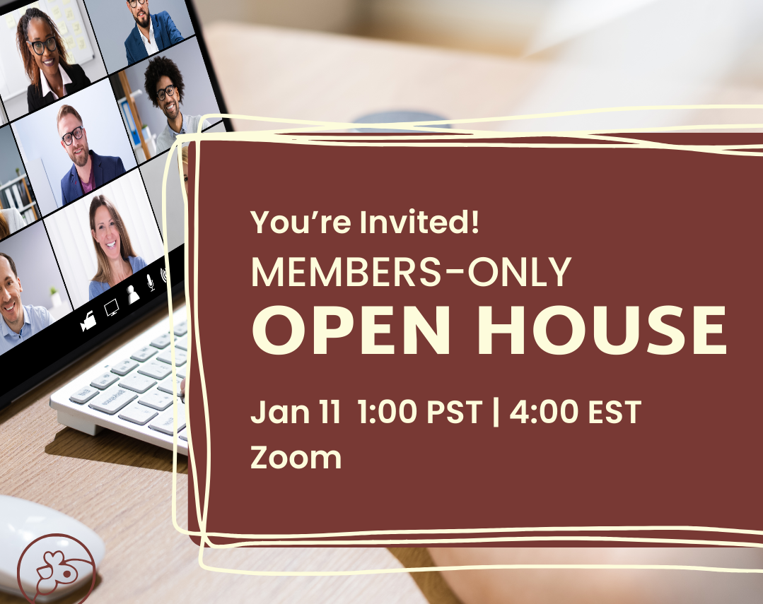 Word graphic that says Artisanas Cooperative open house January 11 2024